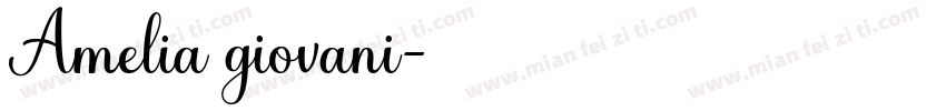 Amelia giovani字体转换
